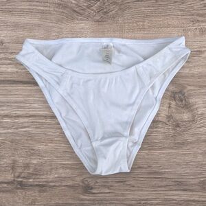 VICTORIA'S SECRET Vintage '95 White Second Skin Satin 90s Bikini Panty 42129 M